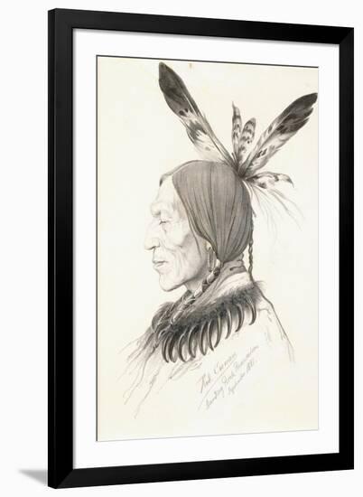 Heu-Topa, Four Horns or Jagoo, the Storyteller, Chief of the Hunkpapa Sioux, 1881-Rudolf Cronau-Framed Giclee Print