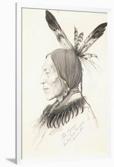Heu-Topa, Four Horns or Jagoo, the Storyteller, Chief of the Hunkpapa Sioux, 1881-Rudolf Cronau-Framed Giclee Print