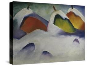 Heuhocken Im Schnee, 1911-Franz Marc-Stretched Canvas