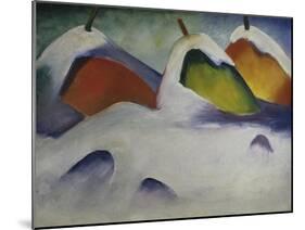 Heuhocken Im Schnee, 1911-Franz Marc-Mounted Giclee Print