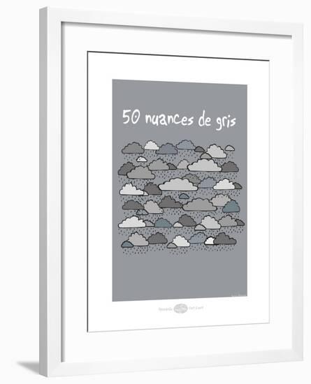 Heula. 50 nuances de gris-Sylvain Bichicchi-Framed Art Print