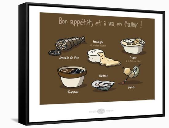 Heula. Bon appétit !-Sylvain Bichicchi-Framed Stretched Canvas