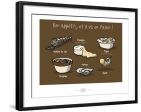 Heula. Bon appétit !-Sylvain Bichicchi-Framed Art Print