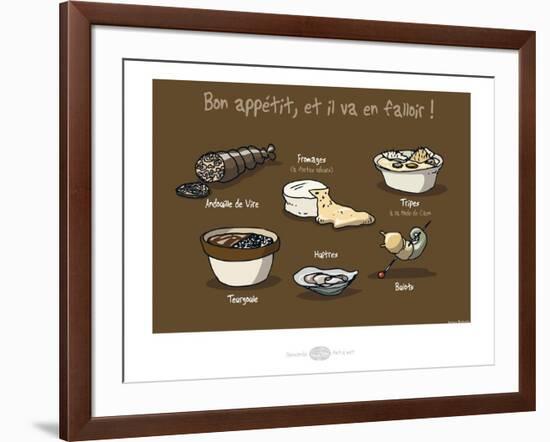 Heula. Bon appétit !-Sylvain Bichicchi-Framed Art Print