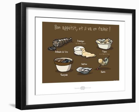 Heula. Bon appétit !-Sylvain Bichicchi-Framed Art Print