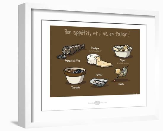 Heula. Bon appétit !-Sylvain Bichicchi-Framed Art Print