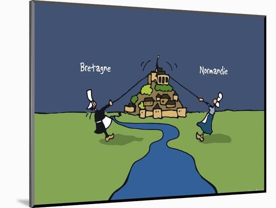 Heula. Bretagne versus Normandie-Sylvain Bichicchi-Mounted Art Print