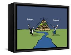 Heula. Bretagne versus Normandie-Sylvain Bichicchi-Framed Stretched Canvas