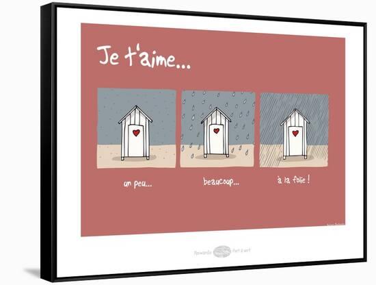 Heula. Cabines je t'aime-Sylvain Bichicchi-Framed Stretched Canvas