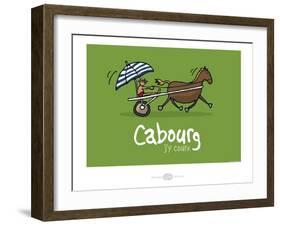 Heula. Cabourg, j'y cours-Sylvain Bichicchi-Framed Art Print