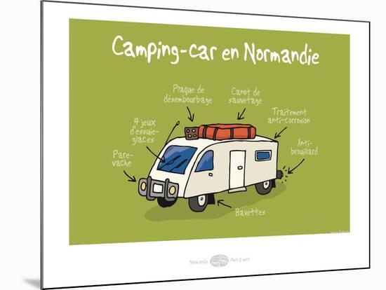 Heula. Camping-car normand-Sylvain Bichicchi-Mounted Art Print