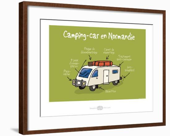 Heula. Camping-car normand-Sylvain Bichicchi-Framed Art Print