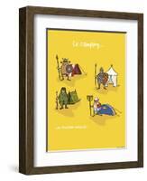 Heula. Camping, une tradition normande-Sylvain Bichicchi-Framed Art Print