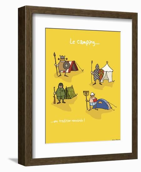 Heula. Camping, une tradition normande-Sylvain Bichicchi-Framed Art Print