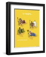 Heula. Camping, une tradition normande-Sylvain Bichicchi-Framed Art Print