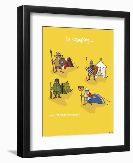 Heula. Camping, une tradition normande-Sylvain Bichicchi-Framed Art Print