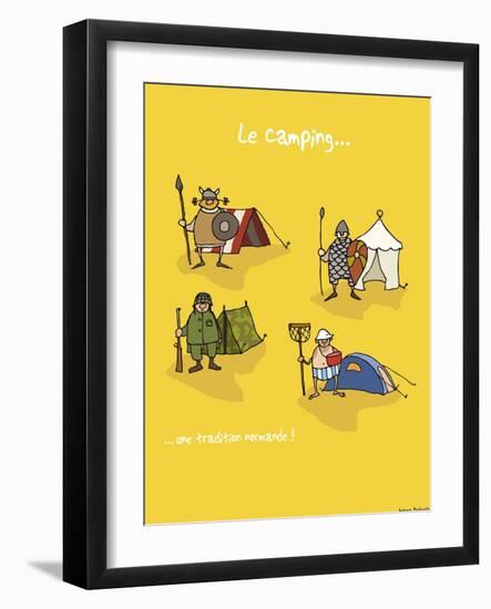 Heula. Camping, une tradition normande-Sylvain Bichicchi-Framed Art Print