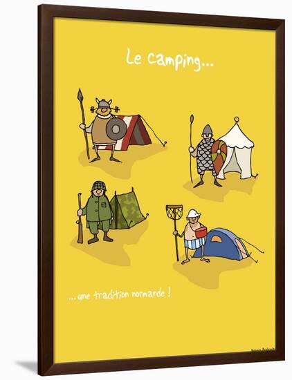 Heula. Camping, une tradition normande-Sylvain Bichicchi-Framed Art Print