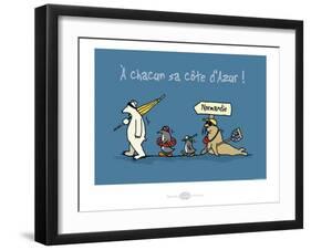 Heula. Chacun sa côte d'Azur-Sylvain Bichicchi-Framed Art Print