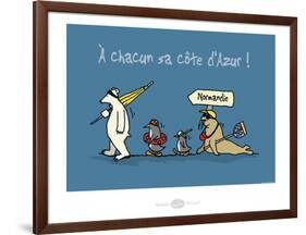 Heula. Chacun sa côte d'Azur-Sylvain Bichicchi-Framed Art Print