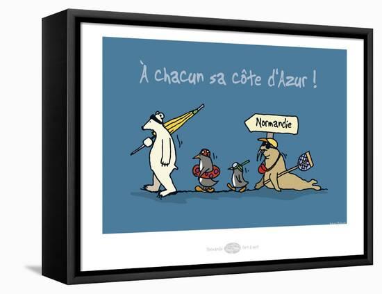 Heula. Chacun sa côte d'Azur-Sylvain Bichicchi-Framed Stretched Canvas