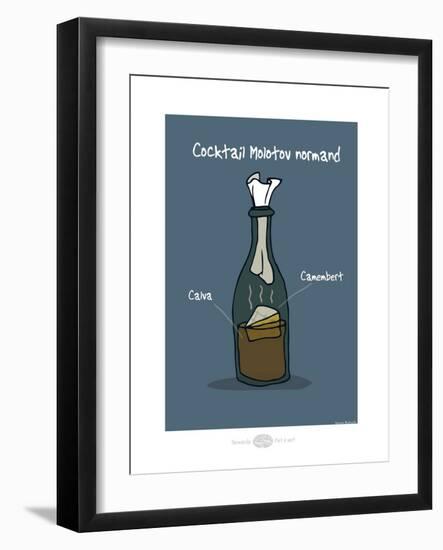 Heula. Cocktail Molotov normand-Sylvain Bichicchi-Framed Art Print