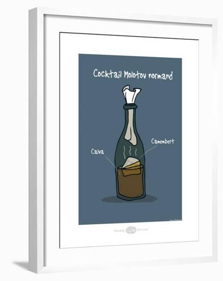 Heula. Cocktail Molotov normand-Sylvain Bichicchi-Framed Art Print