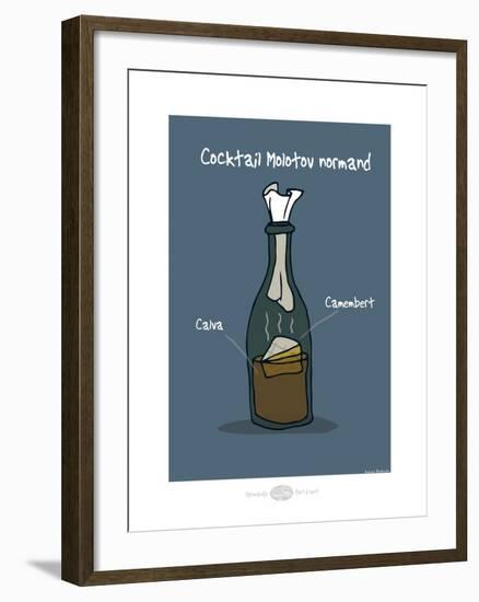 Heula. Cocktail Molotov normand-Sylvain Bichicchi-Framed Art Print