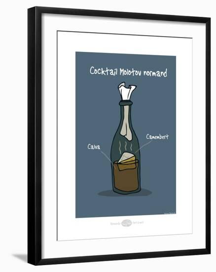 Heula. Cocktail Molotov normand-Sylvain Bichicchi-Framed Art Print