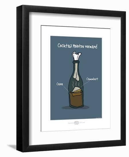 Heula. Cocktail Molotov normand-Sylvain Bichicchi-Framed Art Print