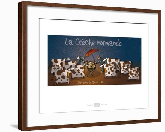 Heula. Crèche normande-Sylvain Bichicchi-Framed Art Print