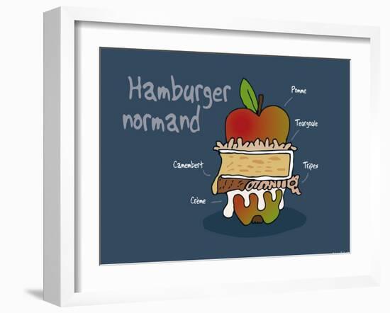 Heula. Hamburger normand-Sylvain Bichicchi-Framed Art Print