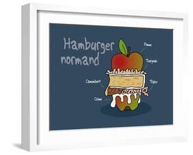 Heula. Hamburger normand-Sylvain Bichicchi-Framed Art Print