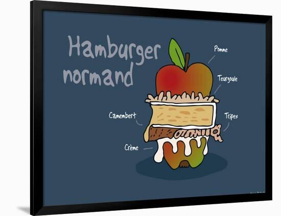 Heula. Hamburger normand-Sylvain Bichicchi-Framed Art Print