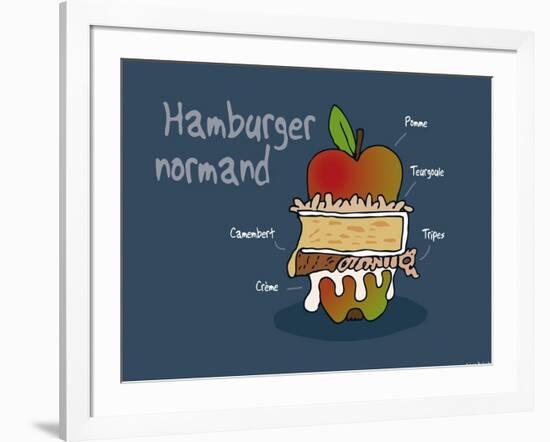 Heula. Hamburger normand-Sylvain Bichicchi-Framed Art Print