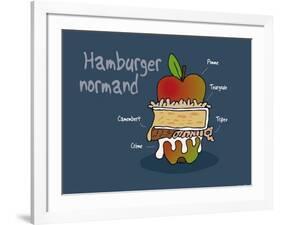 Heula. Hamburger normand-Sylvain Bichicchi-Framed Art Print