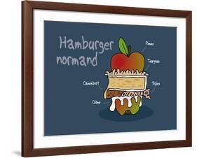 Heula. Hamburger normand-Sylvain Bichicchi-Framed Art Print