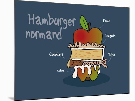 Heula. Hamburger normand-Sylvain Bichicchi-Mounted Art Print