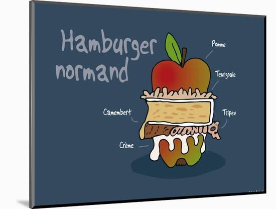 Heula. Hamburger normand-Sylvain Bichicchi-Mounted Art Print