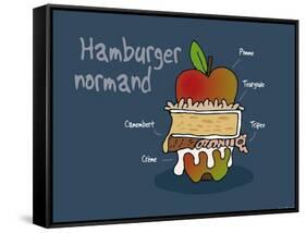 Heula. Hamburger normand-Sylvain Bichicchi-Framed Stretched Canvas