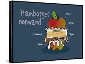 Heula. Hamburger normand-Sylvain Bichicchi-Framed Stretched Canvas