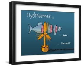 Heula. Hydroliennes normandes-Sylvain Bichicchi-Framed Art Print