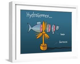 Heula. Hydroliennes normandes-Sylvain Bichicchi-Framed Art Print