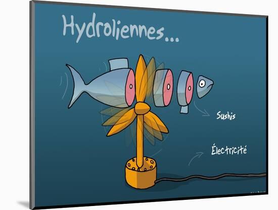 Heula. Hydroliennes normandes-Sylvain Bichicchi-Mounted Art Print