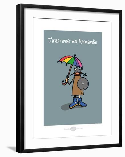 Heula. J'irai revoir ma Normandie-Sylvain Bichicchi-Framed Art Print