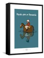 Heula. Kayak-polo normand-Sylvain Bichicchi-Framed Stretched Canvas