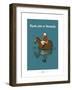 Heula. Kayak-polo normand-Sylvain Bichicchi-Framed Art Print