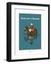 Heula. Kayak-polo normand-Sylvain Bichicchi-Framed Art Print