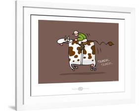 Heula.La vache qui galope-Sylvain Bichicchi-Framed Art Print
