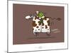 Heula.La vache qui galope-Sylvain Bichicchi-Mounted Art Print